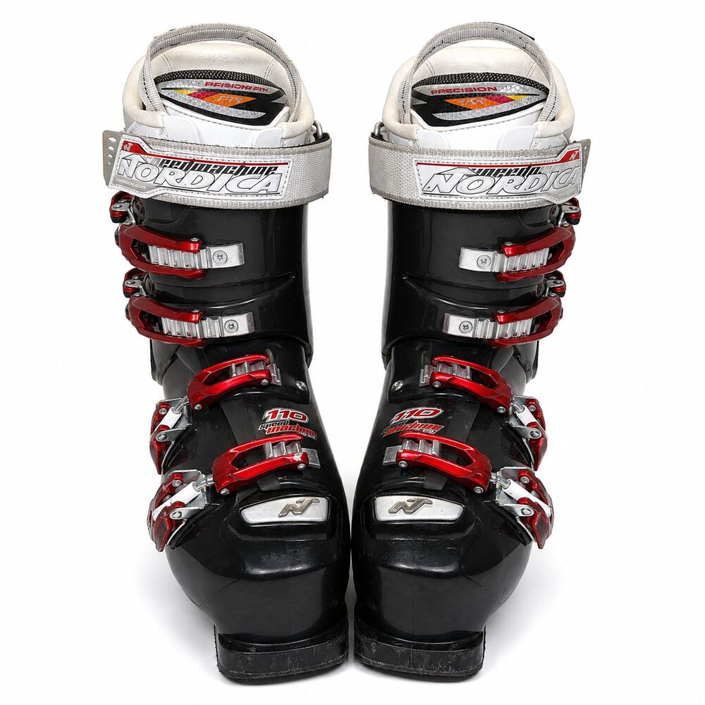 Nordica Speedmachine 110 Ski Boots Mens 7.5 Mondo 25-25.5 295mm Black Red